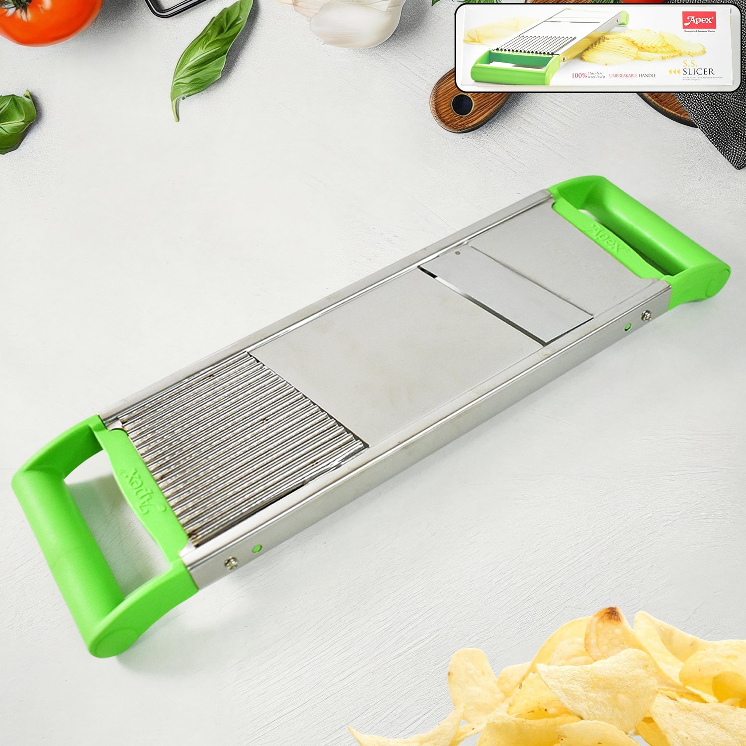 Apex Cook Ease Stainless Slicer Apex Cook Ease Stainless Slicer